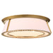 Quorum - 3382-4-47 - Four Light Flush Mount - Gorham - Brushed Brass