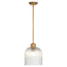 Quorum - 393-47 - One Light Pendant - Meriam - Brushed Brass