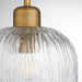 Quorum - 393-47 - One Light Pendant - Meriam - Brushed Brass