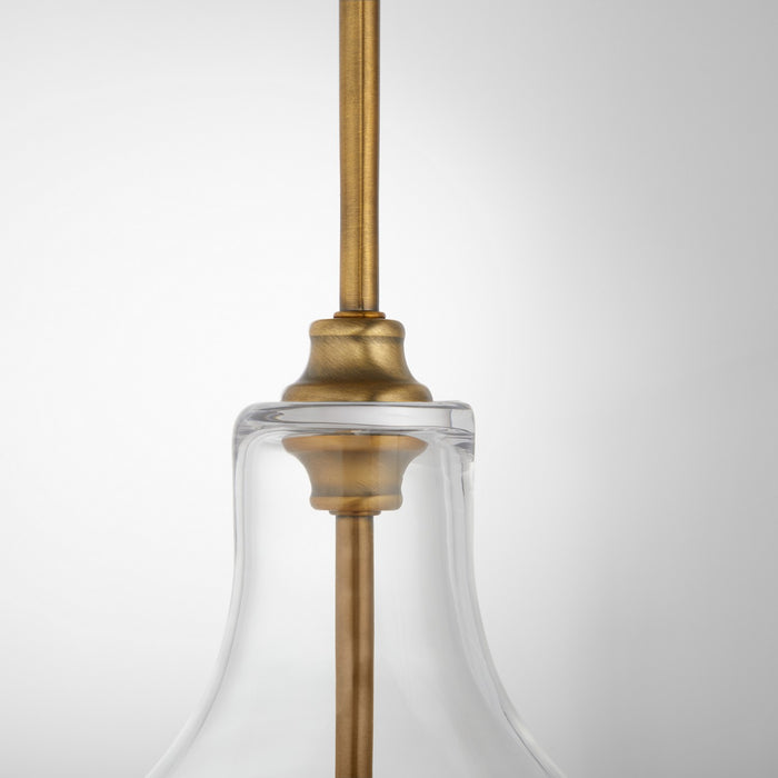 Quorum - 8002-1-47 - One Light Pendant - Tilbrook - Brushed Brass