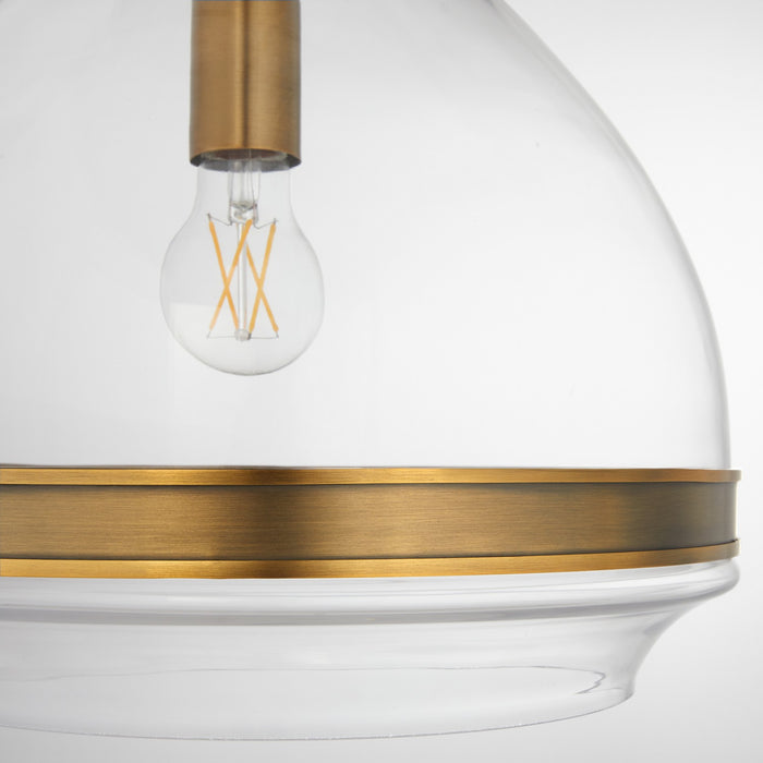 Quorum - 8002-1-47 - One Light Pendant - Tilbrook - Brushed Brass