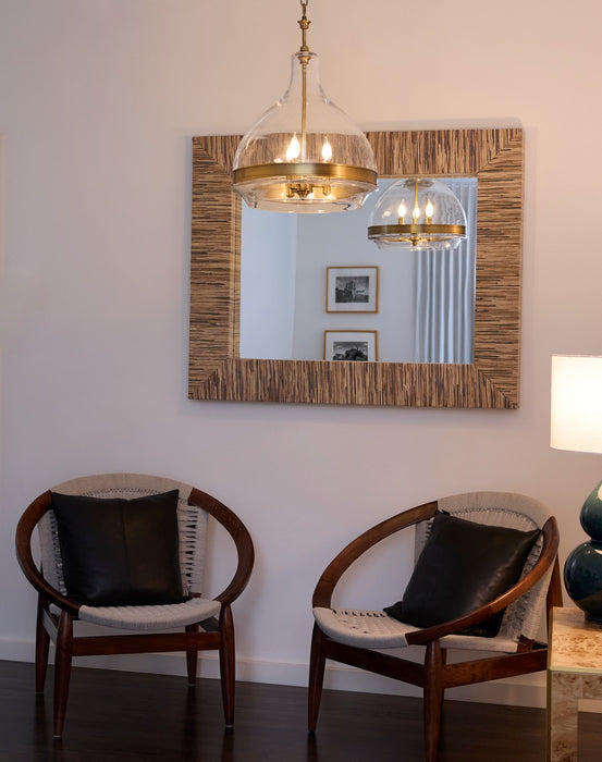 Quorum - 8002-3-47 - Three Light Pendant - Tilbrook - Brushed Brass