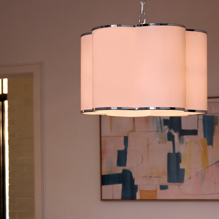 Quorum - 8228-4-14 - Four Light Pendant - Belinder - Chrome