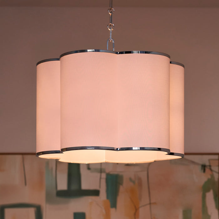 Quorum - 8228-4-14 - Four Light Pendant - Belinder - Chrome