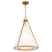Quorum - 8382-3-47 - Three Light Pendant - Gorham - Brushed Brass
