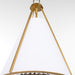 Quorum - 8382-3-47 - Three Light Pendant - Gorham - Brushed Brass