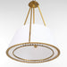 Quorum - 8382-4-47 - Four Light Pendant - Gorham - Brushed Brass