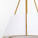 Quorum - 8382-4-47 - Four Light Pendant - Gorham - Brushed Brass