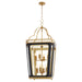Quorum - 840-8-5947 - Eight Light Pendant - Loire - Matte Black|Brushed Brass