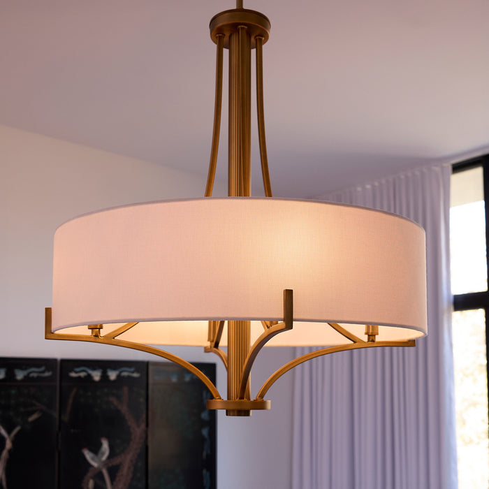 Quorum - 841-4-47 - Four Light Pendant - Imperial - Brushed Brass