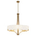 Quorum - 841-6-47 - Six Light Pendant - Imperial - Brushed Brass