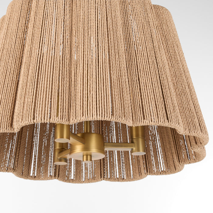 Quorum - 851-3-47 - Three Light Pendant - Anton - Brushed Brass