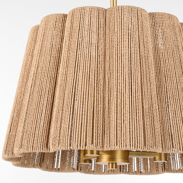Quorum - 851-3-47 - Three Light Pendant - Anton - Brushed Brass