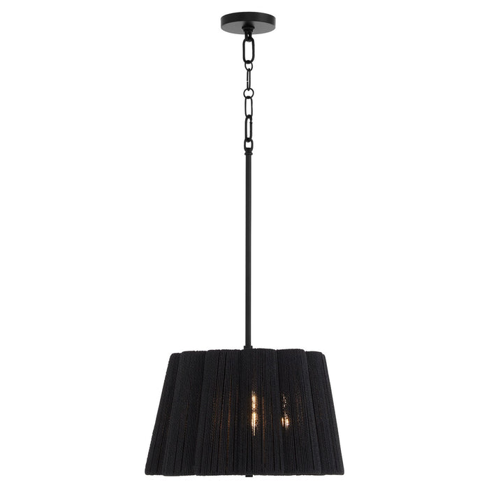 Quorum - 851-3-59 - Three Light Pendant - Anton - Matte Black