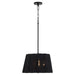 Quorum - 851-3-59 - Three Light Pendant - Anton - Matte Black