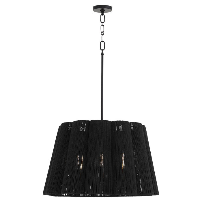 Quorum - 851-6-59 - Six Light Pendant - Anton - Matte Black