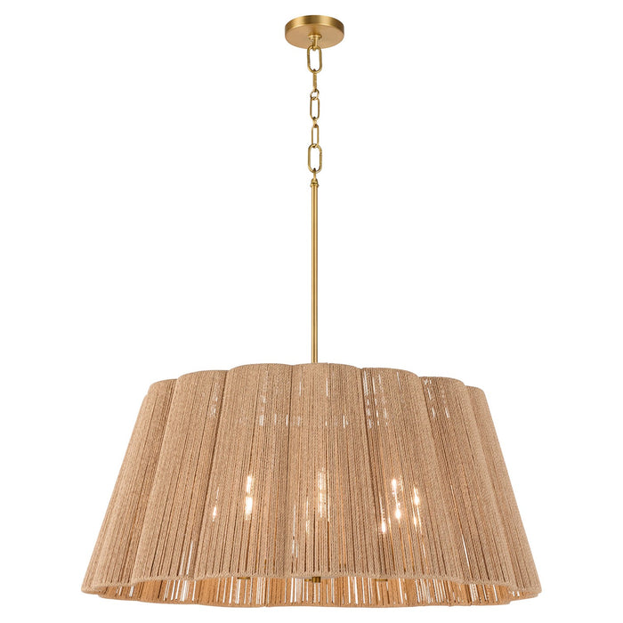 Quorum - 851-8-47 - Eight Light Pendant - Anton - Brushed Brass