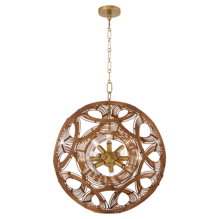 Quorum - 852-22-47 - 12 Light Pendant - Kalio - Brushed Brass
