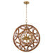 Quorum - 852-22-47 - 12 Light Pendant - Kalio - Brushed Brass
