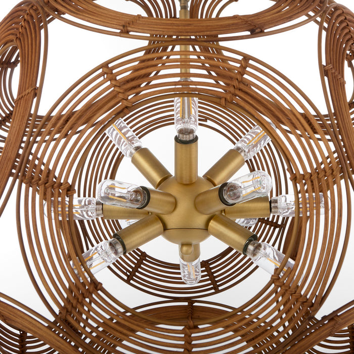 Quorum - 852-22-47 - 12 Light Pendant - Kalio - Brushed Brass