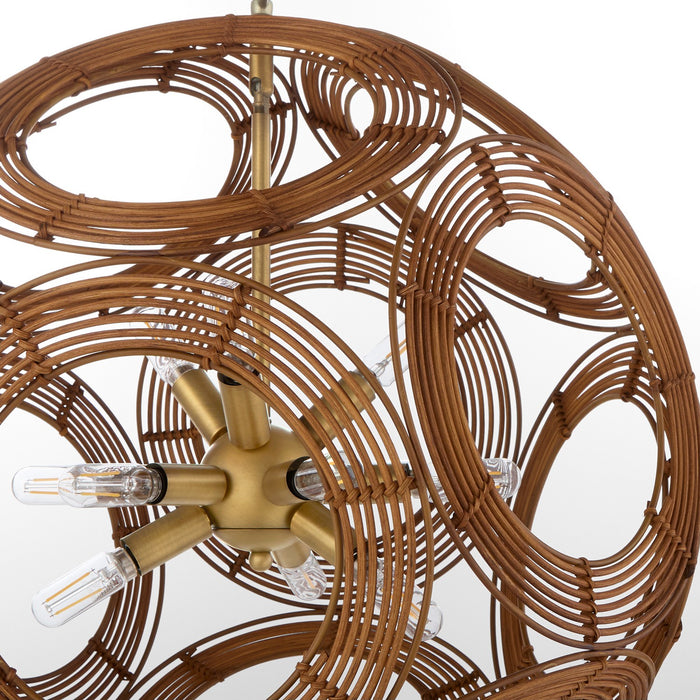 Quorum - 852-22-47 - 12 Light Pendant - Kalio - Brushed Brass