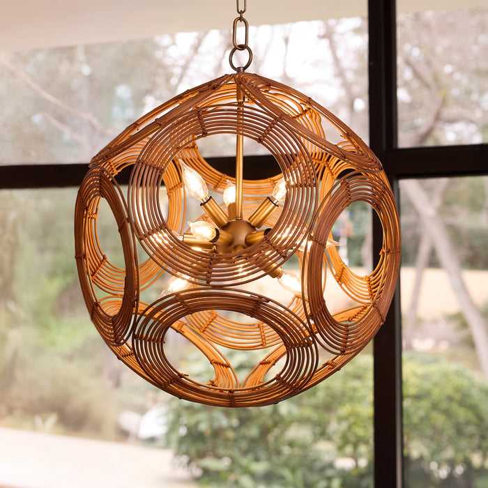 Quorum - 852-22-47 - 12 Light Pendant - Kalio - Brushed Brass