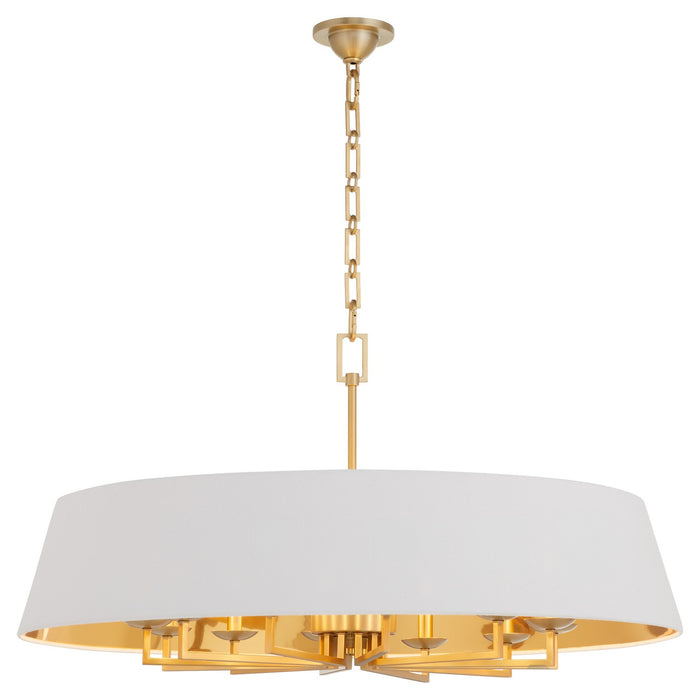 Quorum - 8561-12-80 - 12 Light Pendant - Karnes - Aged Brass