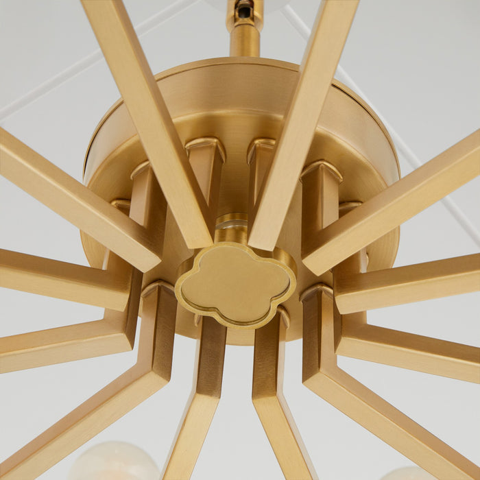 Quorum - 8561-12-80 - 12 Light Pendant - Karnes - Aged Brass