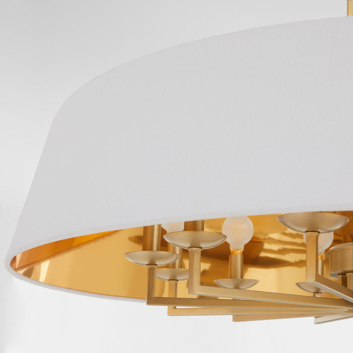 Quorum - 8561-12-80 - 12 Light Pendant - Karnes - Aged Brass