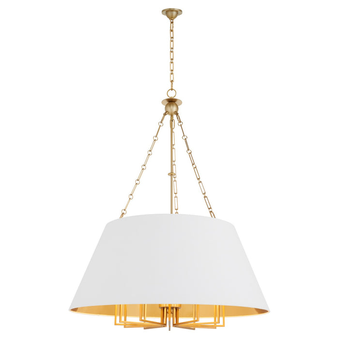 Quorum - 8562-12-80 - 12 Light Pendant - Karnes - Aged Brass