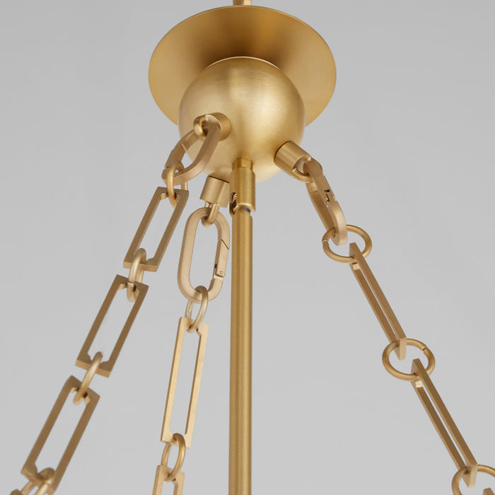 Quorum - 8562-12-80 - 12 Light Pendant - Karnes - Aged Brass