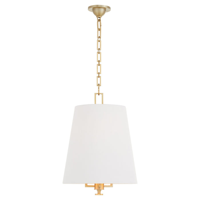 Quorum - 8562-3-80 - Three Light Pendant - Karnes - Aged Brass
