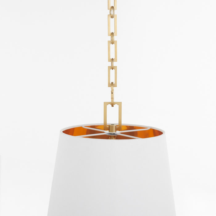 Quorum - 8562-3-80 - Three Light Pendant - Karnes - Aged Brass