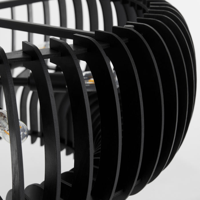 Quorum - 8905-6-59 - Six Light Pendant - Harrelson - Matte Black