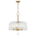 Quorum - 893-5-47 - Five Light Pendant - Meriam - Brushed Brass