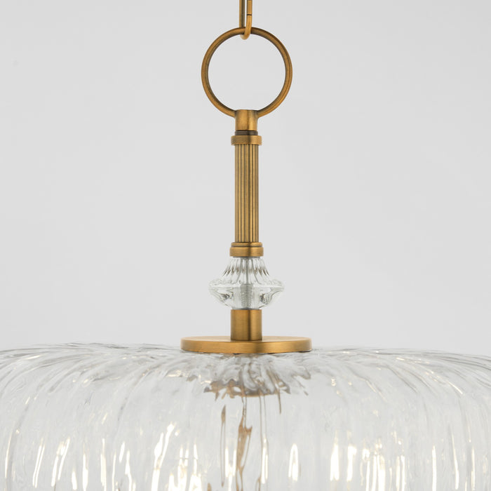 Quorum - 893-5-47 - Five Light Pendant - Meriam - Brushed Brass