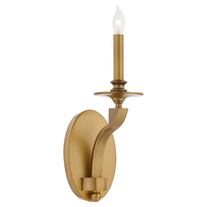 Quorum - 5240-1-47 - One Light Wall Mount - Chantelle - Brushed Brass