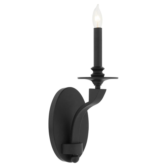 Quorum - 5240-1-59 - One Light Wall Mount - Chantelle - Matte Black