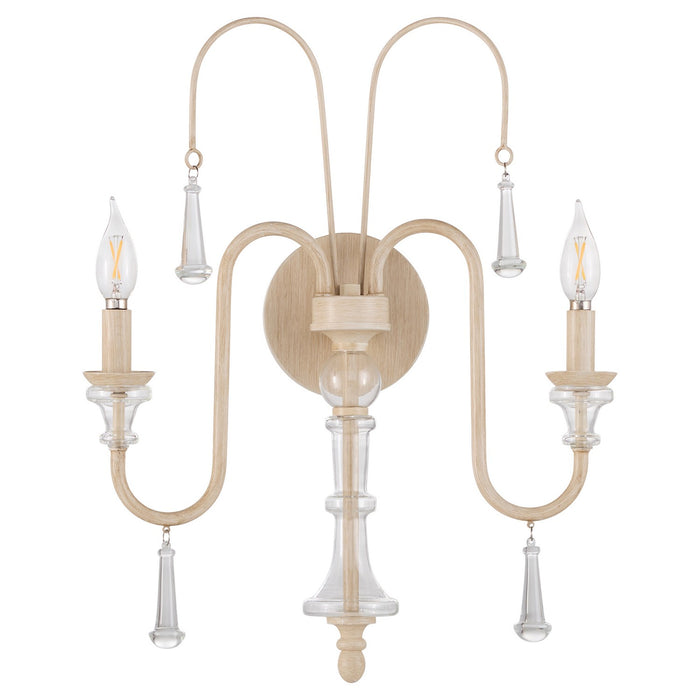 Quorum - 585-2-52 - Two Light Wall Mount - Clasica - Washed Oak