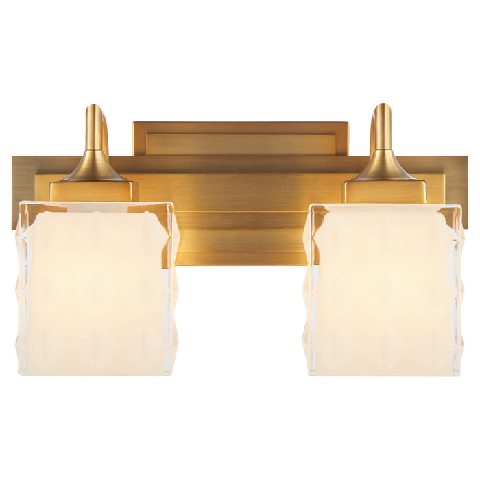 Quorum - 5502-2-47 - Two Light Vanity - Diamonte - Brushed Brass
