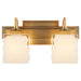 Quorum - 5502-2-47 - Two Light Vanity - Diamonte - Brushed Brass