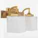 Quorum - 5502-2-47 - Two Light Vanity - Diamonte - Brushed Brass