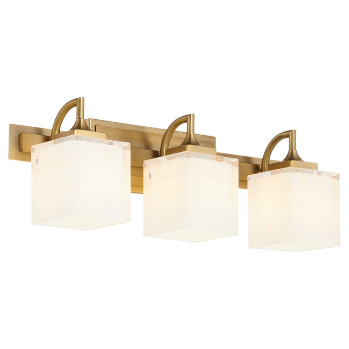 Quorum - 5502-3-47 - Three Light Vanity - Diamonte - Brushed Brass