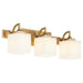 Quorum - 5502-3-47 - Three Light Vanity - Diamonte - Brushed Brass