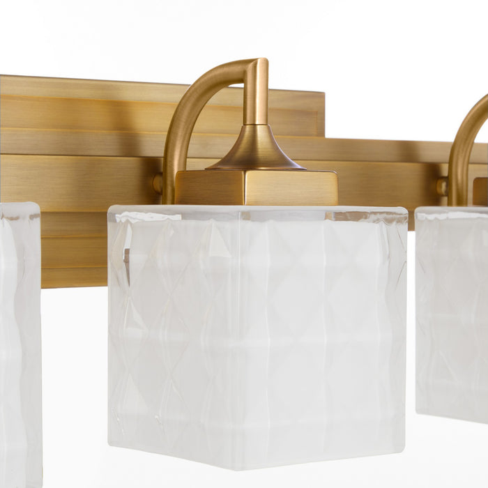Quorum - 5502-3-47 - Three Light Vanity - Diamonte - Brushed Brass