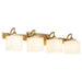 Quorum - 5502-4-47 - Four Light Vanity - Diamonte - Brushed Brass