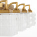 Quorum - 5502-4-47 - Four Light Vanity - Diamonte - Brushed Brass