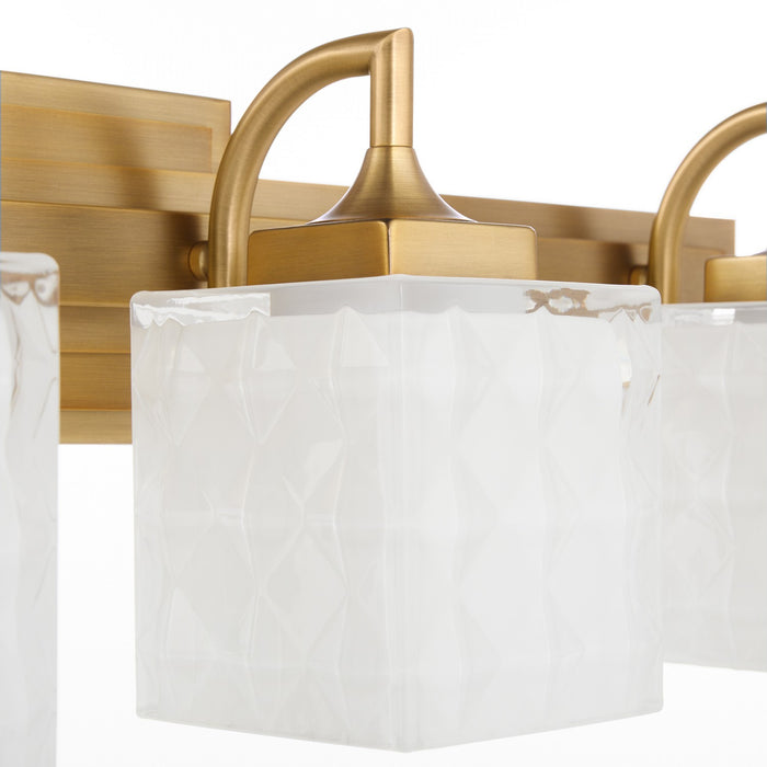 Quorum - 5502-4-47 - Four Light Vanity - Diamonte - Brushed Brass