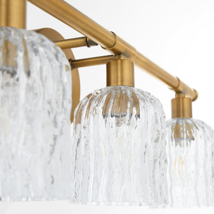 Quorum - 593-3-47 - Three Light Vanity - Meriam - Brushed Brass