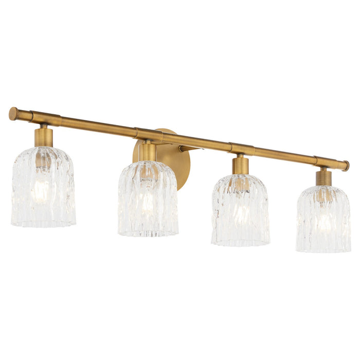 Quorum - 593-4-47 - Four Light Vanity - Meriam - Brushed Brass